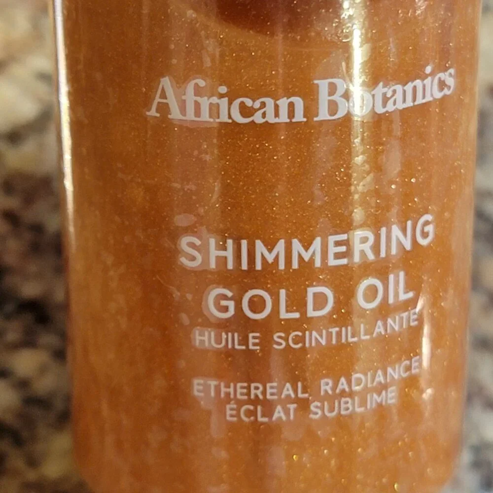 NEW African Botanics Shimmering Gold Oil Body Hair 2FL OZ LAST ONE - Picture 9 of 10